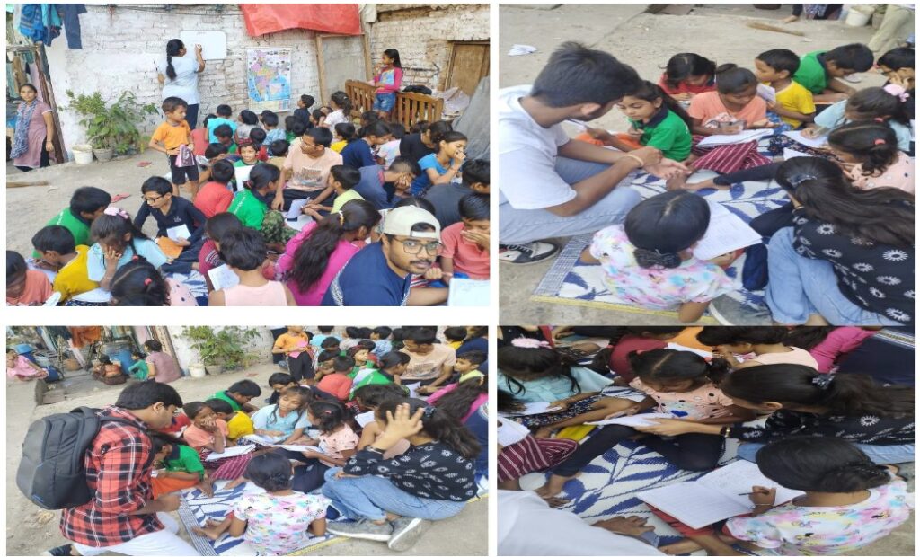 Literacy Drive At Sagar Pur Village